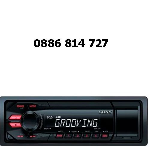 Касетофон за кола/музика Sony + евро букса/радио /mp3/usb/sd