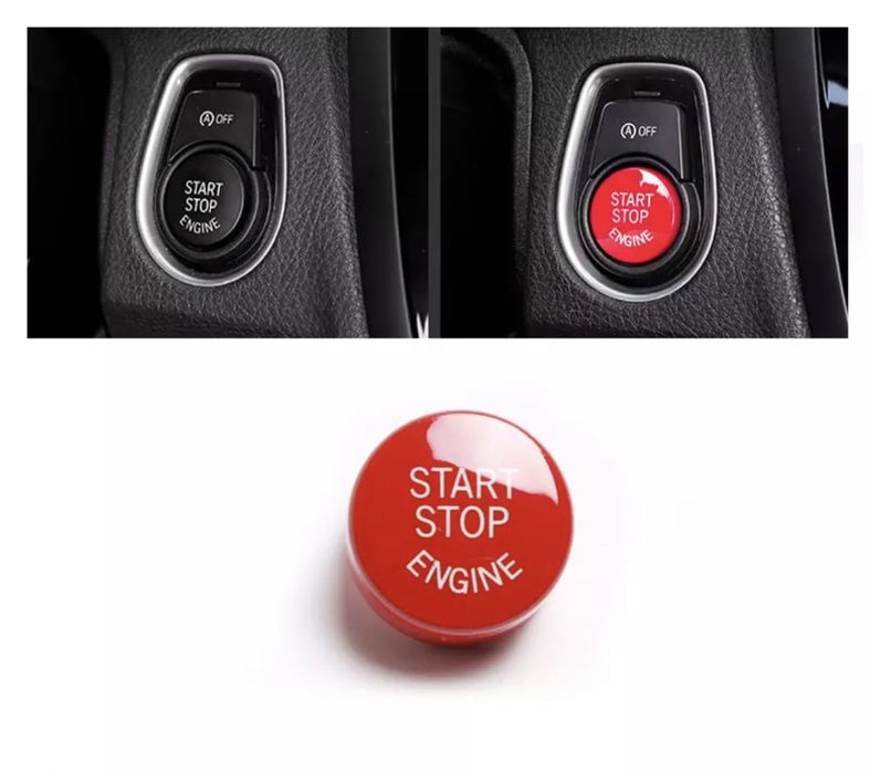 Buton capac start stop engine rosu Bmw Seria 3 5 6 7 X5 X6 F10 F15 F30