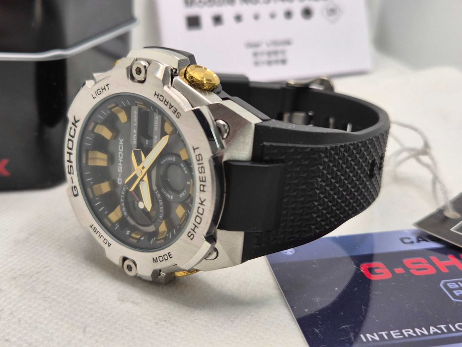 Ceas Barbati Casio g shock GST B400cx silver-GOLD,Nou,Garantie 2 ani