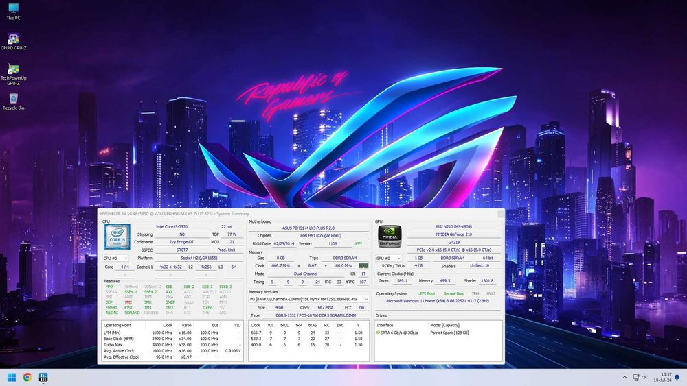KIT i5 Quad+Placa ASUS P8H61-M LX3 PLUS R2.0+8GB RAM+Cooler+Shield !! CA NOU !! 175lei