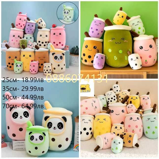 Плюшена играчка Възглавница Гъска, Коте, Пикачу, Спондж Боб, Куче и др