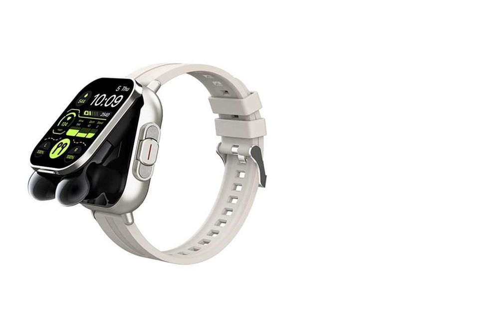 Smartwatch 2 în 1 LD1, Ceas cu Căști Wireless Bluetooth,Ecran 2.01"TFT