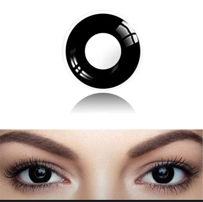 Цветные линзы, белые, красные, косплей, черные