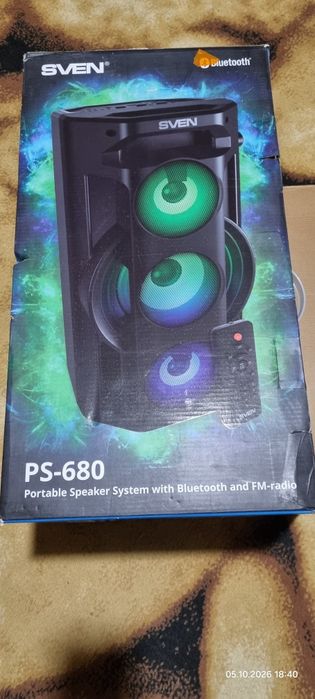 Музыкальная колонка Sven- Ps680 (бумбокс)с