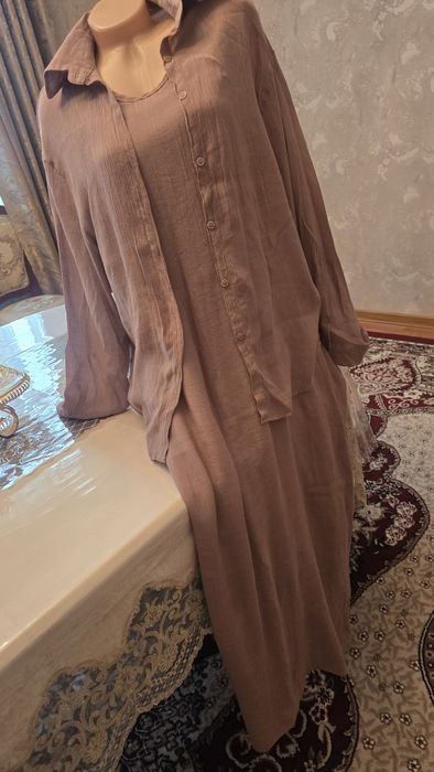 Платье с рубашкой двойка