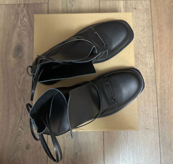 Ghete noi, moderne din piele naturale, brand Carnage