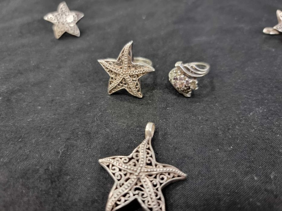 Сребърни бижута "морска звезда"