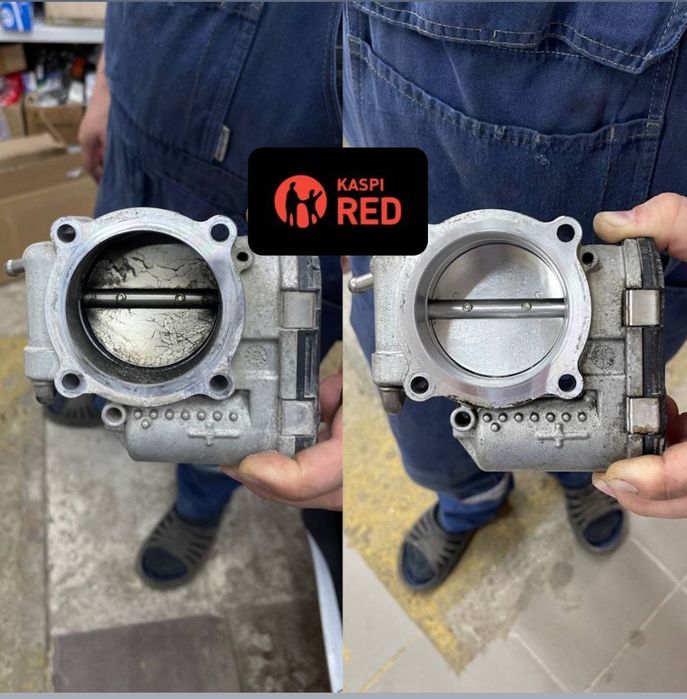 Чистка дроссельной заслонки с Адаптаций  от Launch