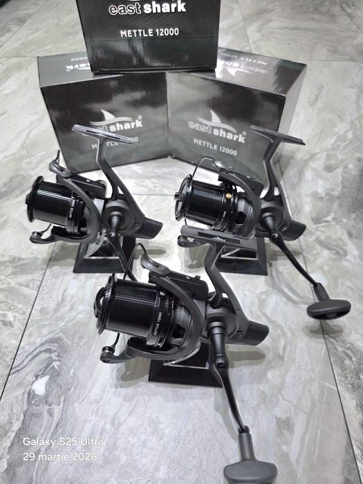 SET 3 Mulinete Eastshark Mettle 12000 9+1 rulmenti NEW 2026