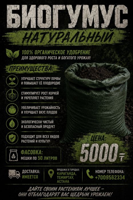 Биогумус натуральный