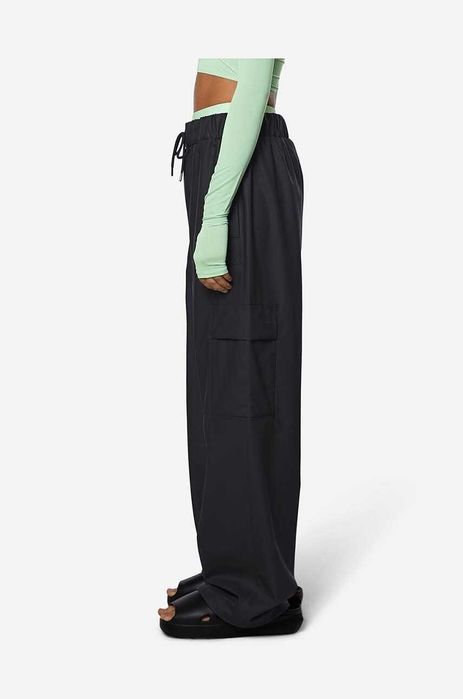 Rains, Pantaloni de ploaie Cargo Rain Pants Wide, Unisex, Negru, S