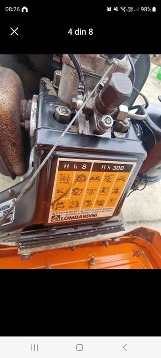 Motocultor Goldoni special 140 motor lombadini, remorca 4x4, freza