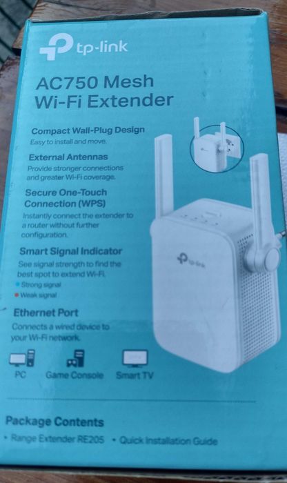 WiFi усилвател TP-LINK модел AC750 dual band 433mhz на 5Ghz  300mhz 2,4