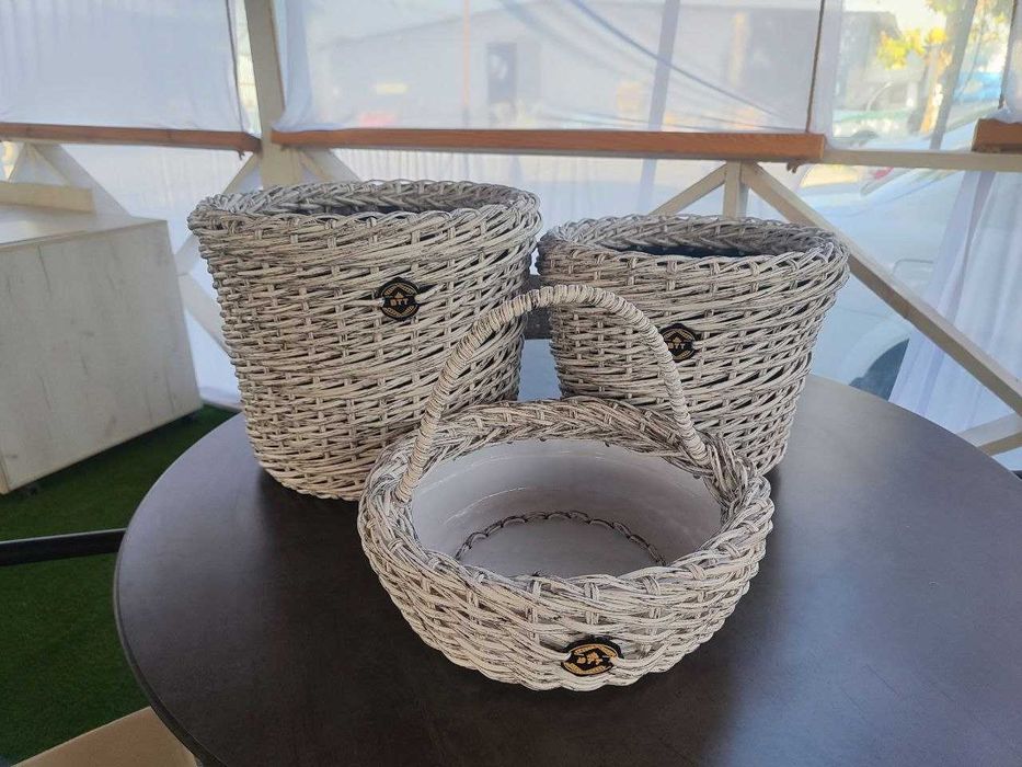 Кашпо ручной работы из ротанговой нити — украшение вашего дома