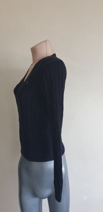 POLO Ralph Lauren Cable Pima Cotton V - Neck M ОРИГИНАЛ Дамски Пуловер