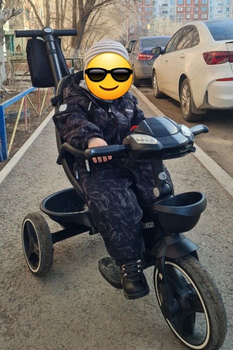 Велосипед-коляска детский трёхколесный