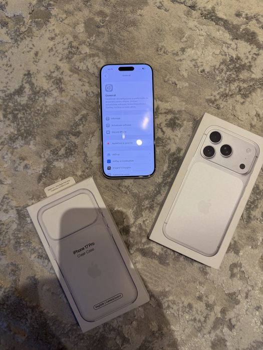 Telefon APPLE iPhone 17 Pro 5G, 256GB, Silver cu MDM