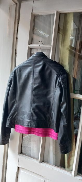 Jacheta dama piele naturala, neagra