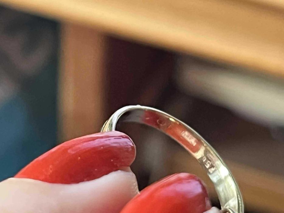 Inel din aur de 18k cu diamante si safire naturale, 5.57g, certificat