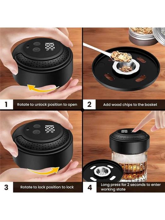 Подарок близким людям, шефу. Электрический набор для копчения виски