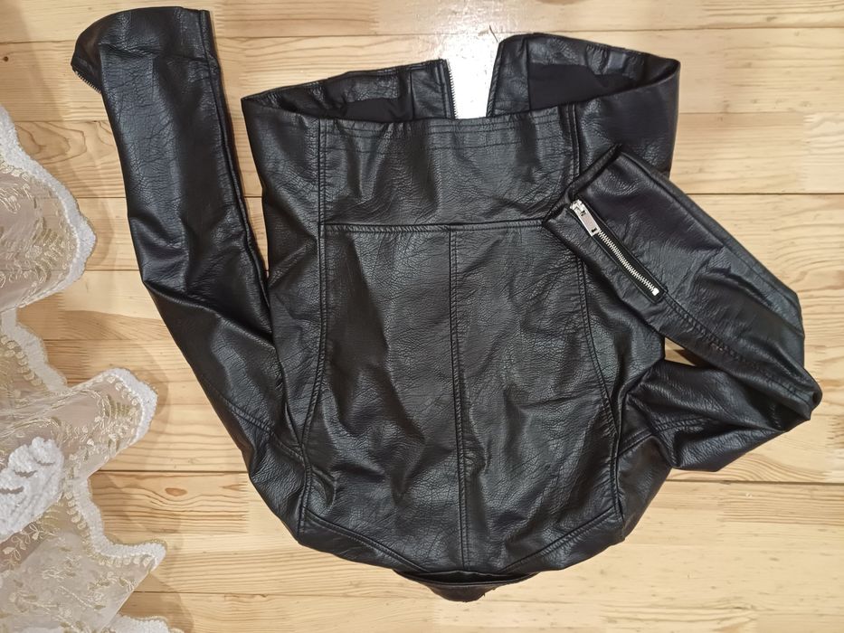 Кожено яке h&m размер XS