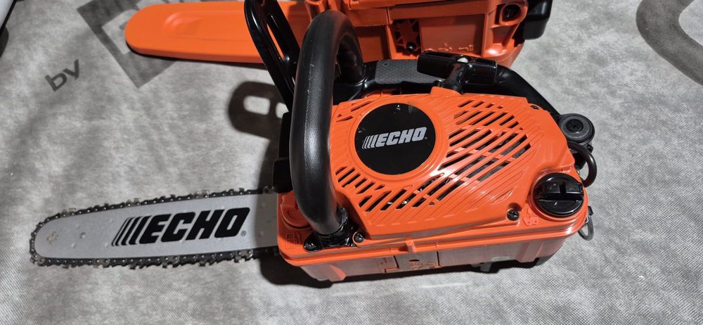 Echo drujba pe benzina, acumulator