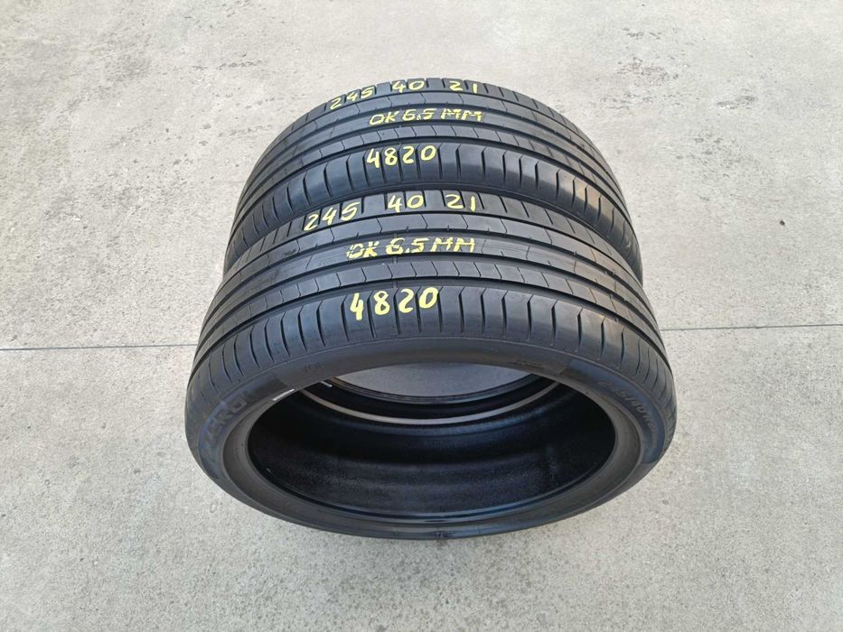 Doua anvelope vara 245 40 21 pirelli p zero pz4 profil de 6,5 mm
