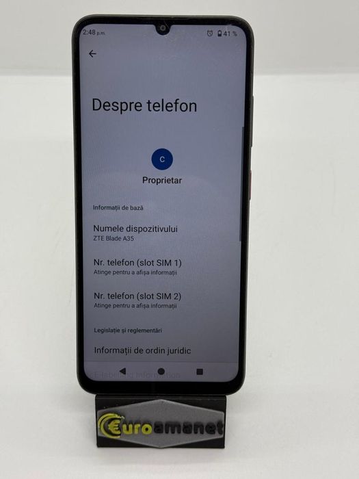 Telefon mobil ZTE Blade A35, Dual SIM, 2GB RAM, 64GB, 4G -A-