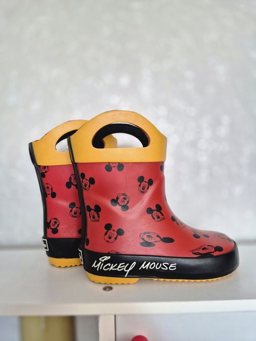 Детски червени ботуши за дъжд Clark's EU20,5/UK4,5 с Mickey Mouse/Мики