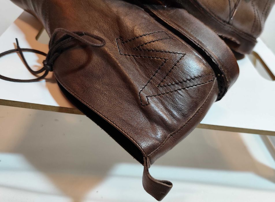 Ghete derby 45.5 46 chukka de lux Bruno Magli piele naturala moale