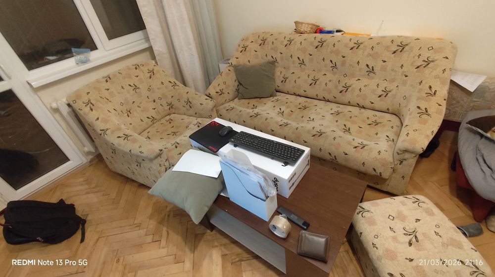 Подарявам диван и 2 фотьойла