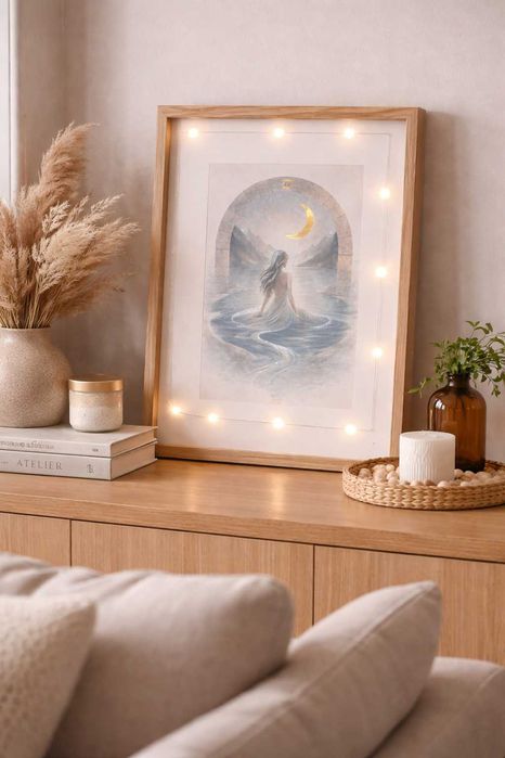 Ръчно изработени картини с лампички