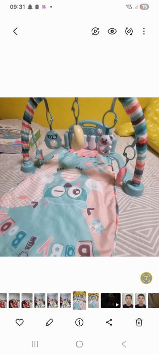 Игровой коврик с пианино
