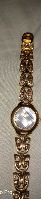 Брендовые позолоченные винтажные кварцевые часы