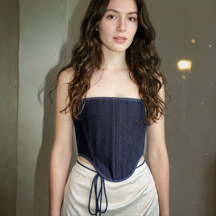 Бутиков Denim корсет, М-размер