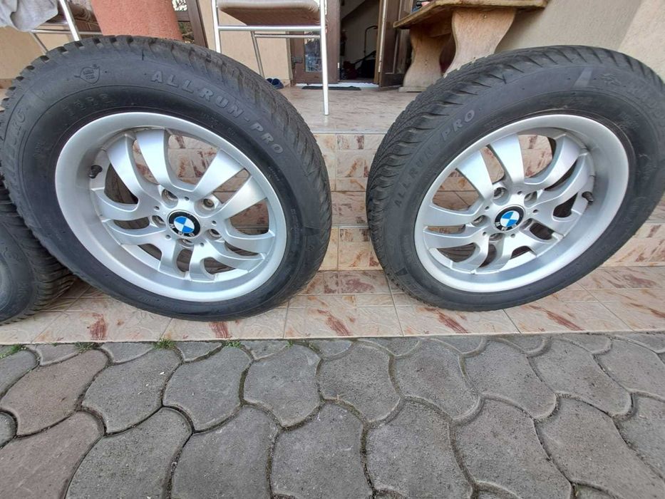Vând Set Roți BMW R16 + Anvelope All-Season NOI (205/55 R16)