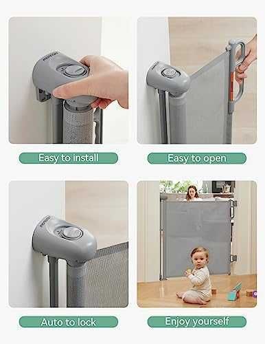 Нова Безопасна прибираща се врата за бебета, кучета /стълбища коридор