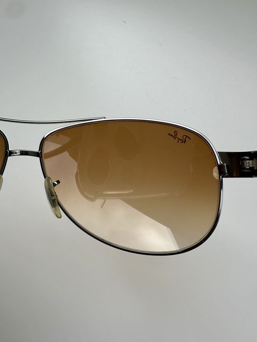 Ray Ban RB3386 Aviator Gunmetal кафяв Brown Gradient 67mm Made in Italy ПРОМО -30%