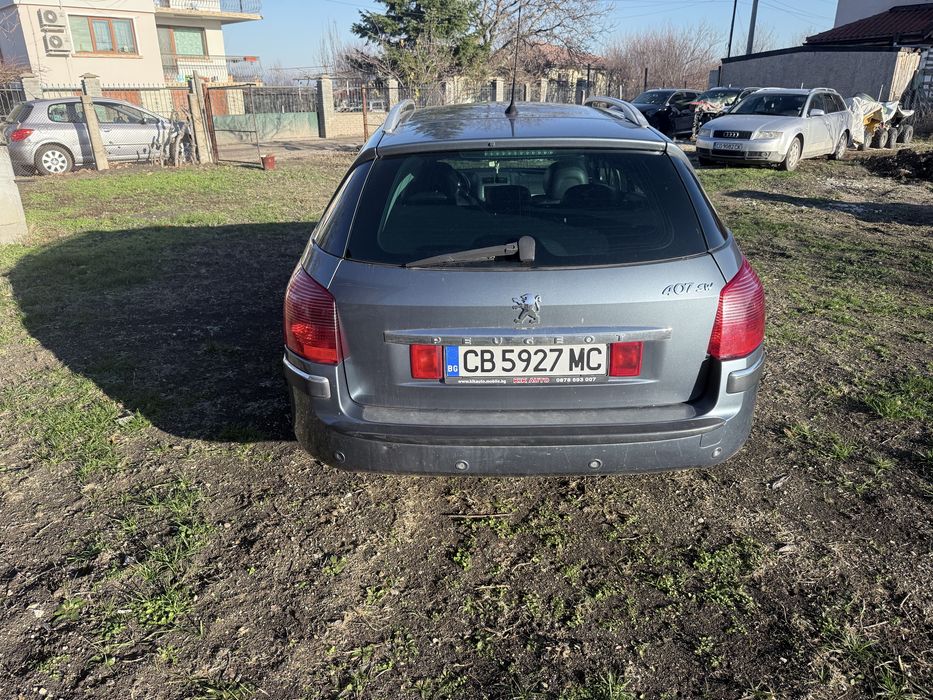 Пржо 407 2.0 ХДИ 136кс. Нави,климатроник ,кожа