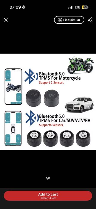 Senzori presiune roți