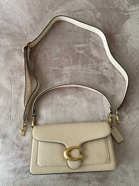 COACH Tabby Shoulder Bag 26 — chalk (кремаво бяло) | Brass hardware