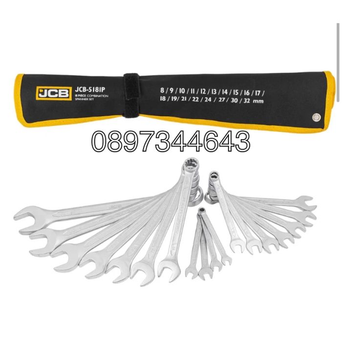 Звездогаечни ключове 8-32 мм 18 части JCB