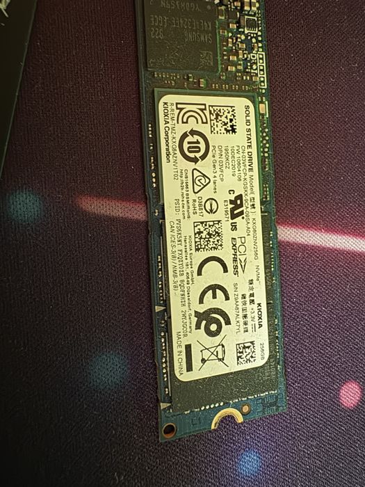M2 SSD PCIe Gen 3 4 lines 2x 256gb
