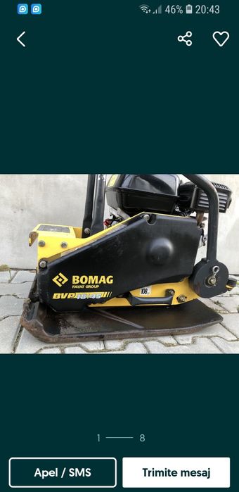 De închiriat mai și placă compactoare 73 kg