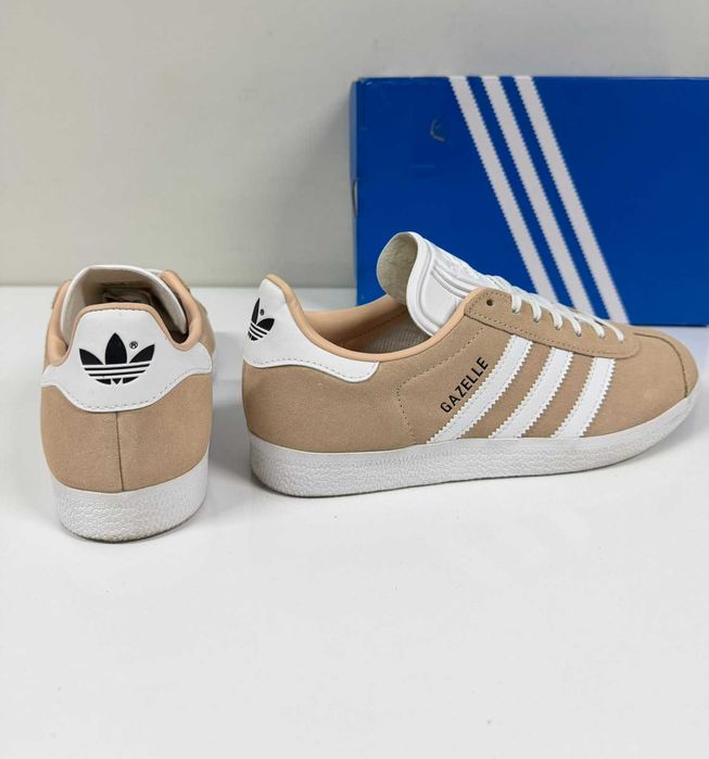 ADIDAS Originals Gazelle Beige White (Много Запазени) – Размер 38 (24 см стелка)