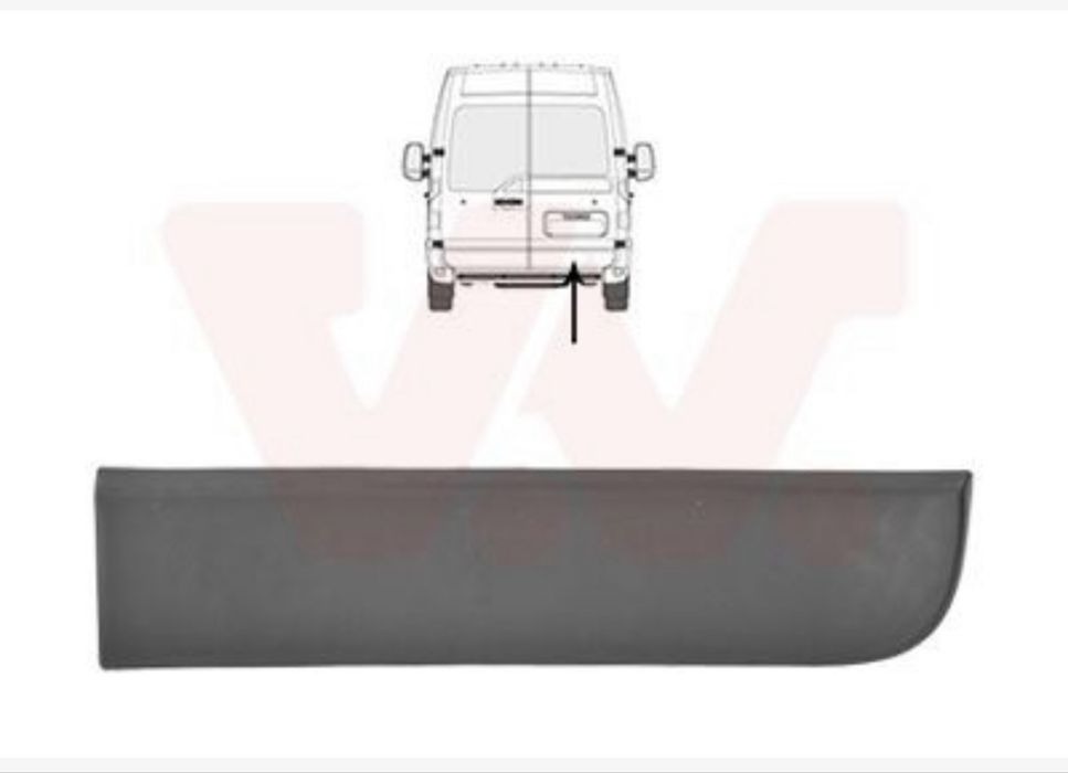 Защитна лайсна за задна дясна врата Рено мастър 2014 Renault Master