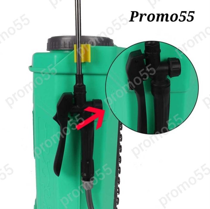 Акумулаторна пръскачка 18Л тип раница с телескопична дръжка и 4 дюзи