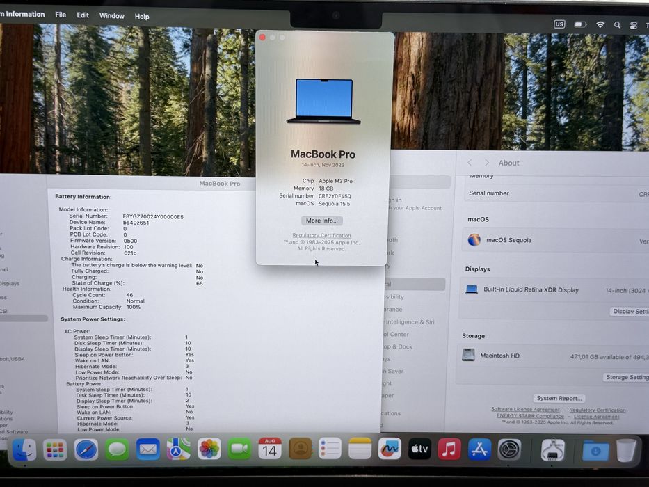 MacBook Pro 14' M3 Pro 18GB 512GB Гаранция Space Black