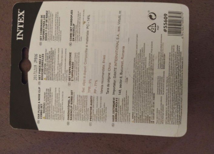 Set dopuri de urechi și clema de nas ptr.inot.