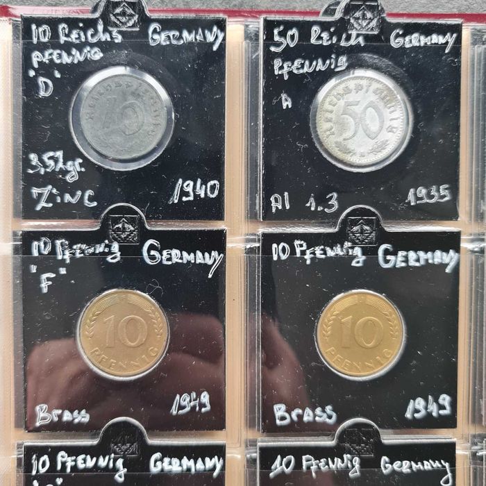 Колекция 180 бр монети в албум KaBe - Европа, Русия и др